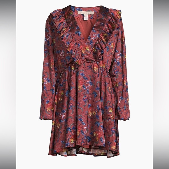 NWT HUTCH Hutch Tara Floral Satin Minidress - Picture 2 of 11